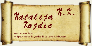 Natalija Kojdić vizit kartica
